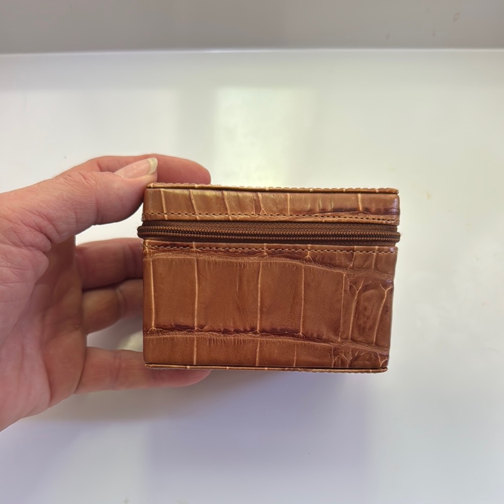 Brighton Tan Leather Key & Card Holder
